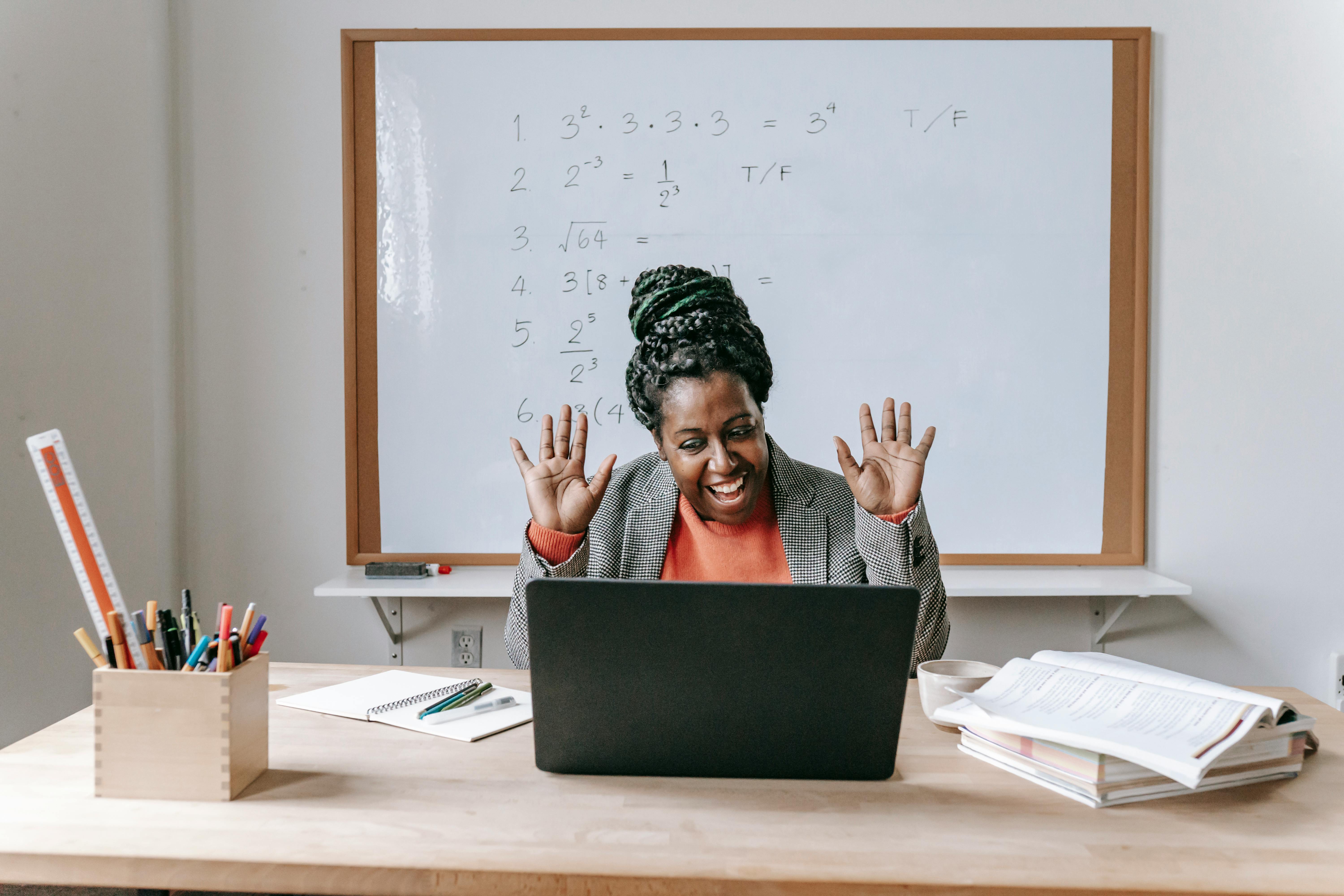 Teacher Enjoying the ease of use of Auremu